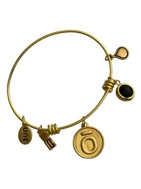 NWT dōTERRA Essential Oil Diffuser Bracelet Gold Lava Stone Aromatherapy Bangle